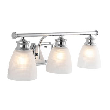Beverly Metal/Glass Contemporary Modern LED Vanity Light - JONATHAN Y